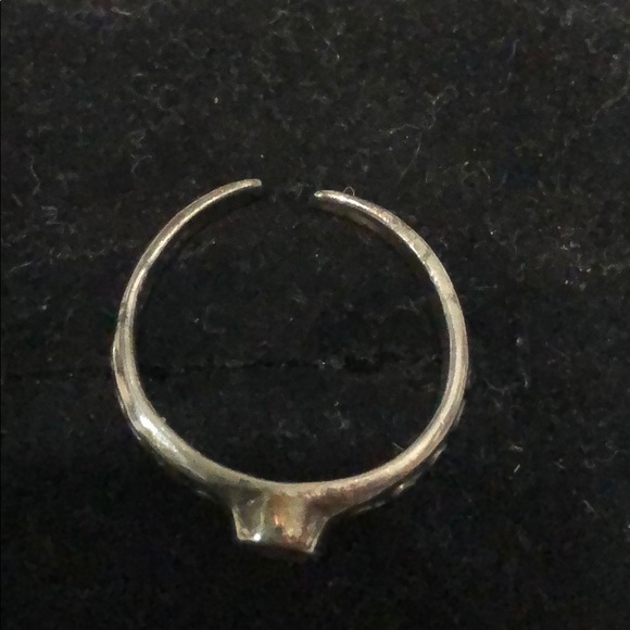 .925 sterling silver solid midi adjustable ring - Picture 2 of 2